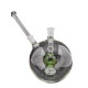 Green Ball Perc Globe Bong w/wo Metal Stand Cage