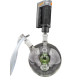 Green Ball Perc Globe Bong w/wo Metal Stand Cage