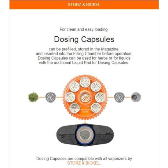 Magazine with 8 dosing Capsules